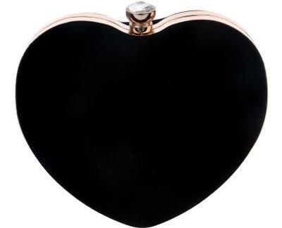 Heart Shaped Diamonds Women Evening Bags Red/Black